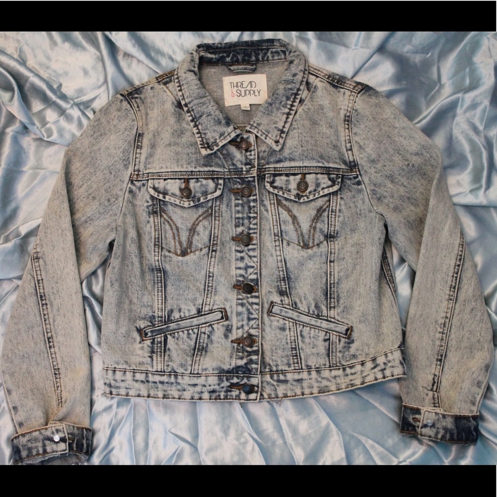 Thread & Supply Acid Wash Jean Jacket